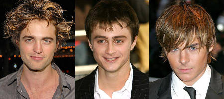 Robert Pattinson - Daniel Radcliffe - Zac Efron