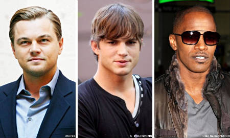 Leonardo DiCaprio, Ashton Kutcher y Jamie Foxx, los actores de Hollywood mas dotados